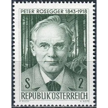 Poštovní známka (1968) MiNr. 1267 ** - Rakousko - 50. výročí smrti Petra Roseggera