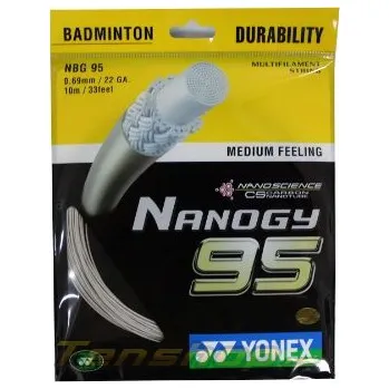Badmintonový výplet Badmintonový výplet Yonex Nanogy 95, 10m, silver - 0.69 mm YONEX