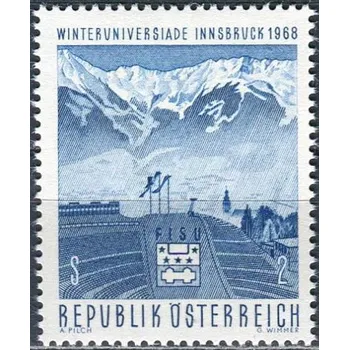 Poštovní známka (1968) MiNr. 1257 ** - Rakousko - Zimní Univerziáda, Innsbruck
