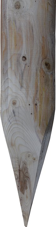 Dřevěný kůl 250 cm, průměr 10 cm - bez impregnace