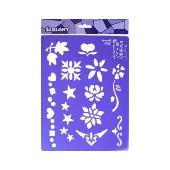 Výtvarné potřeby - Šablona květiny