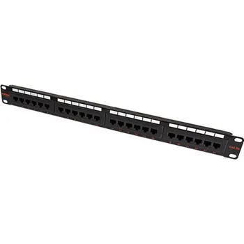 Patch panel ROLINE Patchpanel 19'' kat. 5e UTP, 24 portů, černý