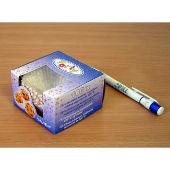 Košíčky cukrářské 50x30 barevné cena=100ks Muffin