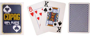 Pokerová karta Copag Jumbo 2 rohy modré