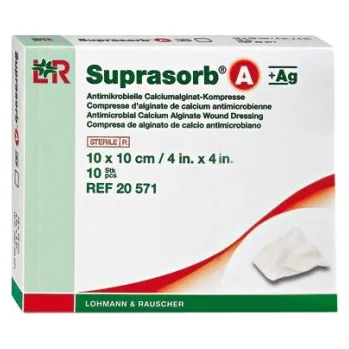 Zdravotnický materiál Lohmann & Rauscher, s.r.o. Suprasorb A+Ag varianta: tamponáda 30 cm, 2 g / 5 ks