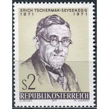 Poštovní známka (1971) MiNr. 1378 ** - Rakousko - 100. narozeniny Ericha Tschermaka-Seysenegga