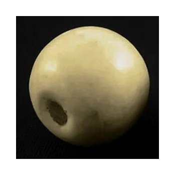 Korálek Dřevěný korálek 16mm béžový