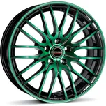 Borbet CW4 black green 8x17 5x112 ET48