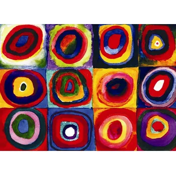 Puzzle Eurographics Barevná studie čtverců 1000 dílků