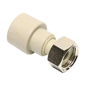 Vodovodní potrubí EkoPlastik PPR Přechodka plast s převlečnou maticí a otvorem pro plombu