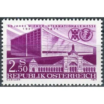 Poštovní známka (1971) MiNr. 1368 ** - Rakousko - 50 let vídeňského mezinárodního veletrhu