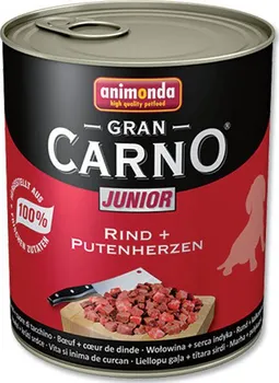 Krmivo pro psa Animonda GranCarno Junior hovězí/krůtí srdce