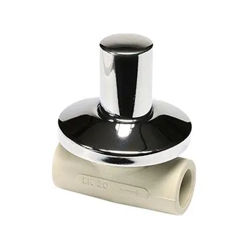 Instalatérský materiál EkoPlastik PPR Podomítkový ventil přímý s kovovou rukojetí