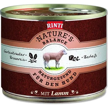 Krmivo pro psa Rinti Nature‘s Balance jehně/hnědá rýže/vejce 185 g