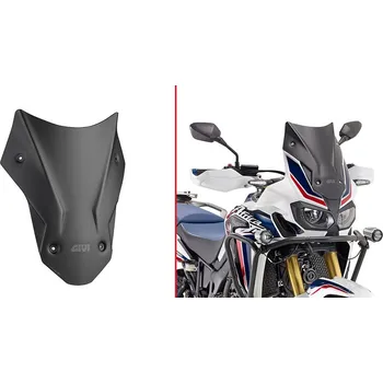 Honda CRF 1000L Africa Twin (15-) - černé sportovní plexi D1144B