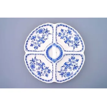 Talíř Český porcelán, a.s., Dubí Kabaret 4-dílný 32 cm, cibulák,Český porcelán