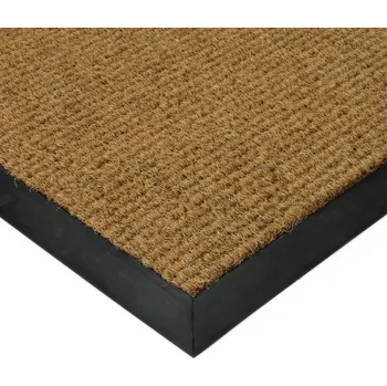 Rohožka Béžová textilní zátěžová vstupní rohož FLOMA Catrine - délka 150 cm, šířka 100 cm, výška 1,35 cm - 77222408