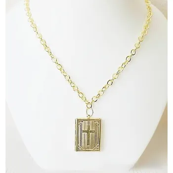 Náhrdelník Řetízek s přívěskem otvírací modlitební kniha 2430