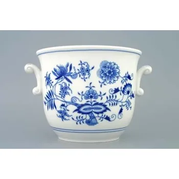 Květináč Český porcelán, a.s., Dubí Květináč s uchy, bez nožky II 15,8 cm, cibulák, Český porcelán