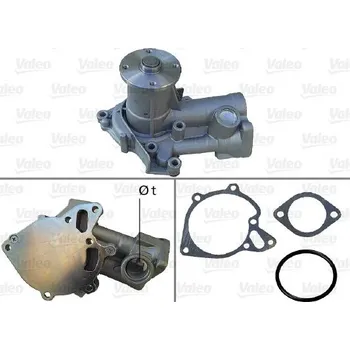Chladič motoru Vodní čerpadlo, chlazení motoru VALEO 506778