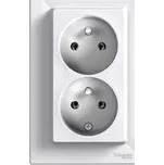 EPH9800121 Zásuvka 2násobná 2x(2P+PE), bílá, Schneider Electric