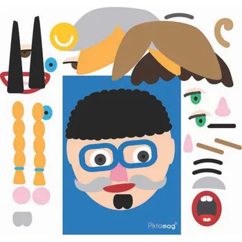 Výuková hračka Piktomag Didaktická sada - Obličeje