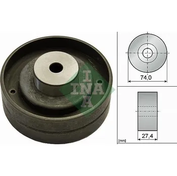 Vratná/vodicí kladka, ozubený řemen INA 532 0051 10