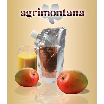 Ovocné pyré 90% přírodní mango, Agrimontana 1 kg/aseptic bag