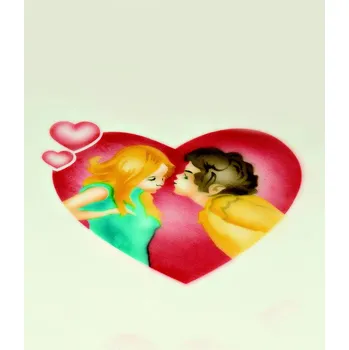 Stencil dekorační sada 2ks (milenci) 5ti krokové