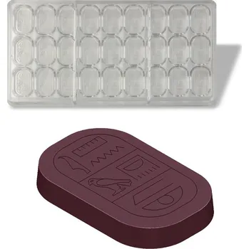 Nádoba na pečení Forma na pralinky (hieroglyfy 3,5g) 3x9 tvarů/forma