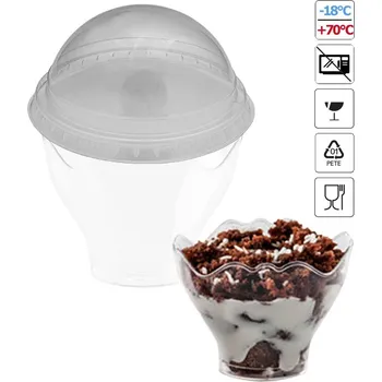 Jednorázové nádobí Víčko na pohárek Prego POL011300 100 ks/bal