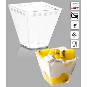 Jednorázové nádobí Pohárek PS Giunone 320ml (hranatý) 50 ks/bal