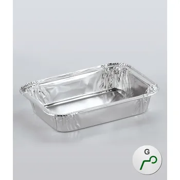 Jednorázové nádobí Miska ALU hranatá typ G,330ml (131x96, v.27mm) 100 ks/bal