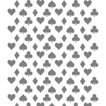 Šablona na dekoraci plátů (karty) 30x20cm, plast