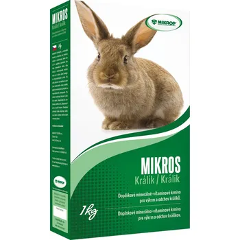 Krmivo pro hlodavce Minerální doplněk MIKROS pro králíky s vitamíny 1 kg