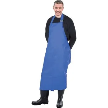 Pracovní zástěra Zástěra na dojení a mytí modrá FARMA 90 x 120 cm z PVC