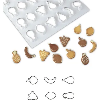 Vykrajovátko plast na celý plech (ovoce) 57x39cm