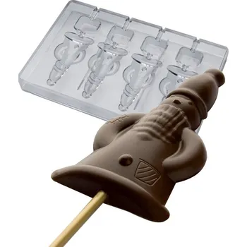 Forma na pečení Forma na čokoládová lízátka (kouzelník Merlin 21g) 4 tvary/forma