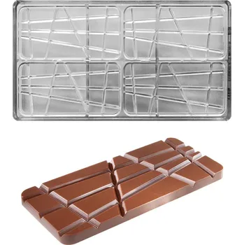 Nádoba na pečení Forma na čokoládovou tabulku 45g (rýhy) 2x2 tabulky/forma