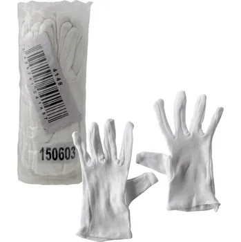 Pracovní rukavice Rukavice bavlněné na pralinky bílé (pár) 8 Medium