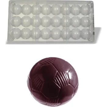 Forma na odlévání Forma na pralinky párovací (fotbalový míč 2x9g) 3x8 tvarů/forma