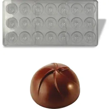 Forma na pečení Forma na pralinky (koule květ 10g) 3x7 tvarů/forma