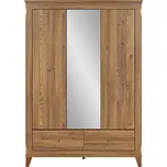 BRW Bergen Šatní skříň SZF2D1M2S, Modřín sibiu zlatý