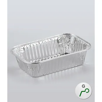 Jednorázové nádobí Miska ALU hranatá typ G,900ml (185x120, v.51mm) 100 ks/bal