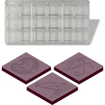 Forma na pečení Forma na čokoládové Neapolitánky 5,5g (Egypt 3 motivy) 3x6 tvarů/forma