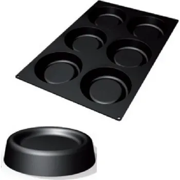 Forma na pečení Forma silikonová (6ks tart) prům.16,5, v.3,9cm