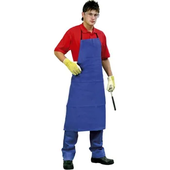 Pracovní zástěra Zástěra STELA laclová, keprová, modrá