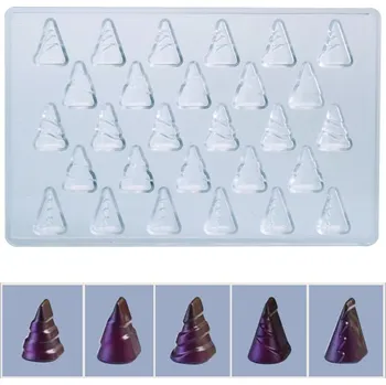 Forma na pečení Forma na pralinky 3D (vánoční stromečky 7g) 5x6 tvarů/forma