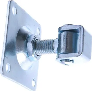 Pohon brány EU PASD20 seřiditelný pant na brány s montážní plotnou k přišroubování, M20