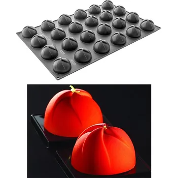 Forma na pečení Forma silikonová (24ks vertigo) prům.7, v.4,4cm, 110ml